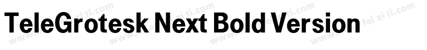TeleGrotesk Next Bold Version 210字体转换